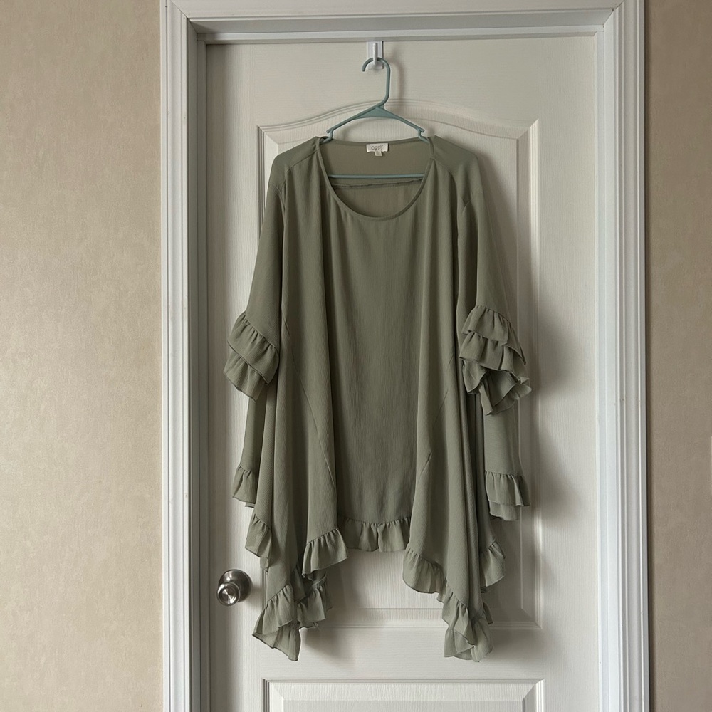 Beautiful Sage Green Layering Top